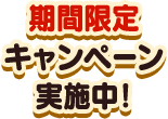 期間限定キャンペーン実施中！